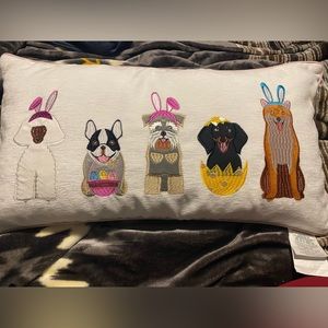 Easter Dog Bunny Pillow